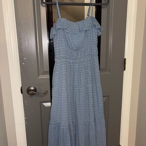 Chic Light Blue Maxi Dress